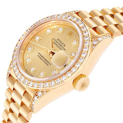 rolex lady date just yellow gold